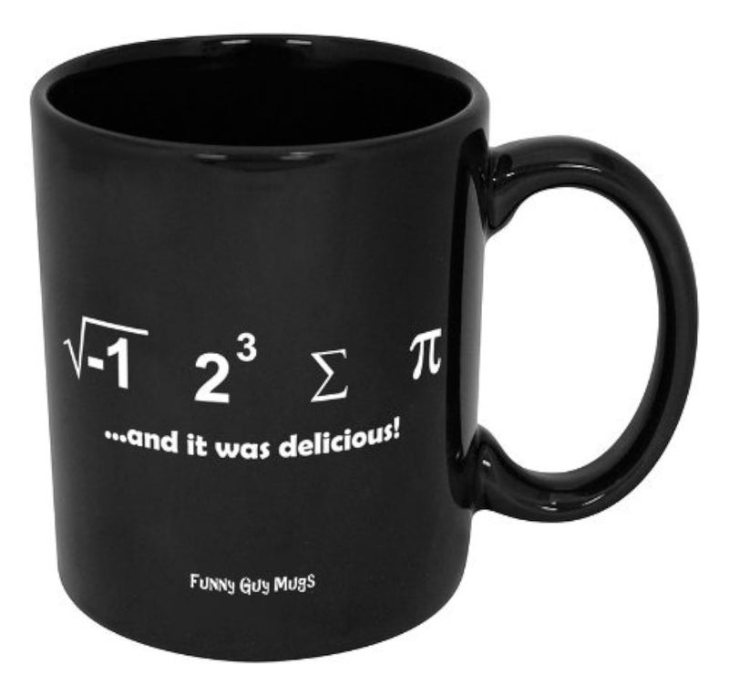 Funny Guy Mugs I Ate Some Pi and It Was Delicious Ceramic Coffee Mug - 11oz - Ideal Funny Coffee Mug for Women and Men - Hilarious Novelty Coffee Cup with Witty Sayings - Image 1